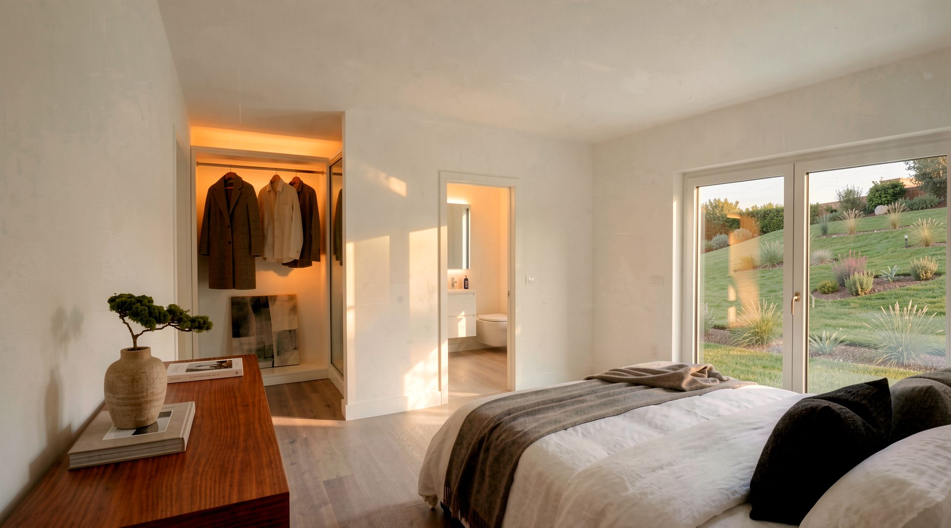 Chambre avec dressing et salle d'eau attenante, lot A/B